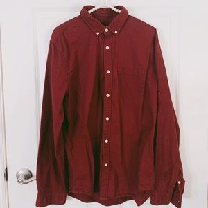Men’s Express Burgandy Dress up shirt